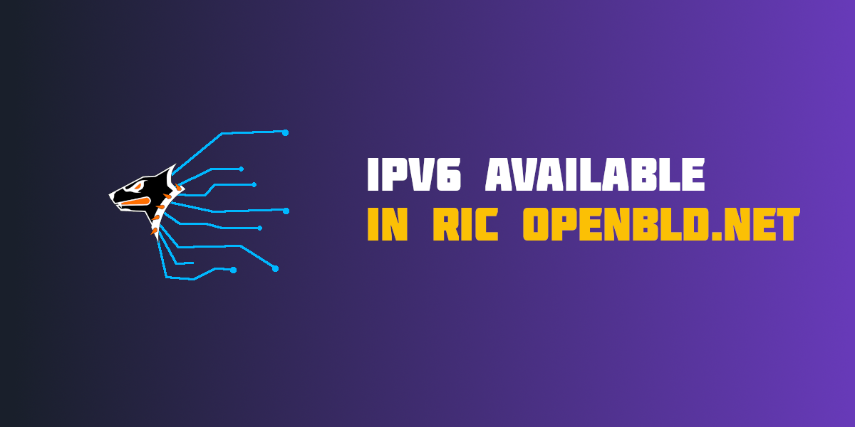 OpenBLD.net OpenBLD IPv6 RIC Started Today