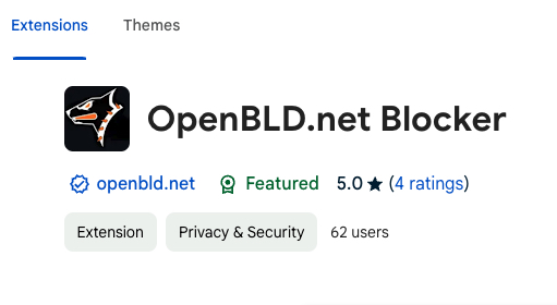 OpenBLD.net Chrome Based Broewsers Extension