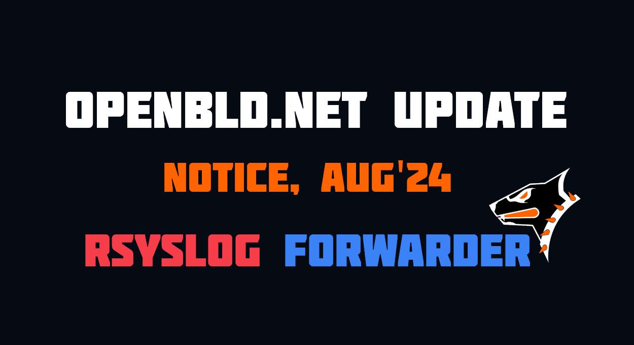 OpenBLD.net - Update Notice, Aug 2024