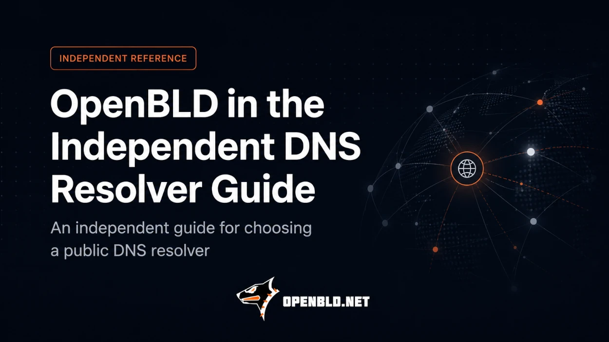 OpenBLD in the Independent DNS Resolver Guide